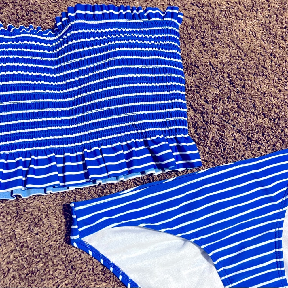 Fourth of July swimsuit—Xhilaration. Large(top)/ medium(bottoms). White & blue.